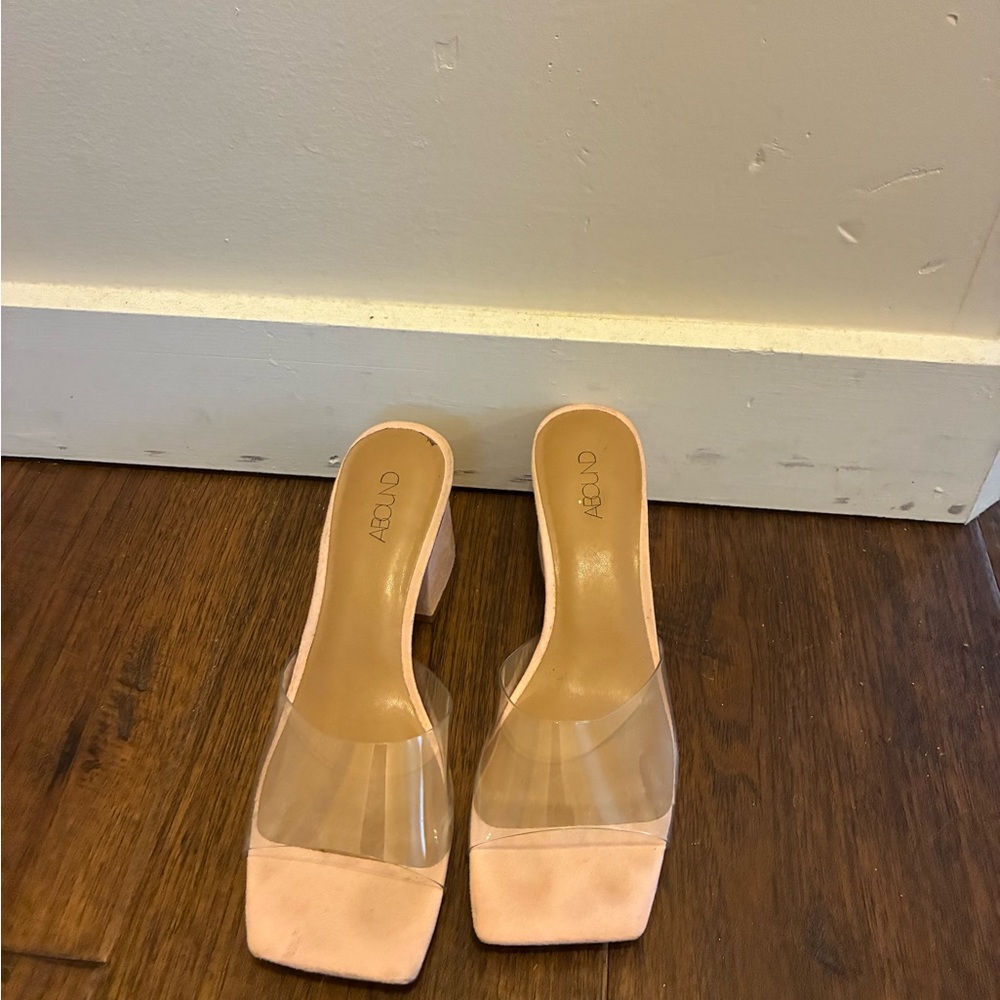 Aldo Women's Blush and Clear Mules